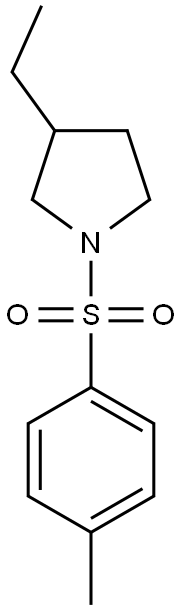 3-ethyl-1-[(4-methylphenyl)sulfonyl]pyrrolidine 구조식 이미지