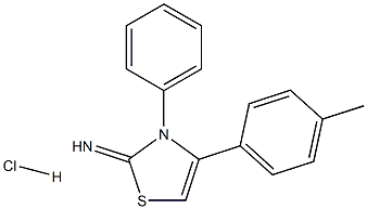 4-(4-methylphenyl)-3-phenyl-2,3-dihydro-1,3-thiazol-2-imine hydrochloride 구조식 이미지