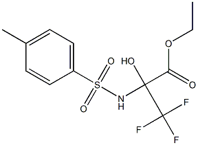 ethyl 3,3,3-trifluoro-2-hydroxy-2-{[(4-methylphenyl)sulfonyl]amino}propanoate 구조식 이미지