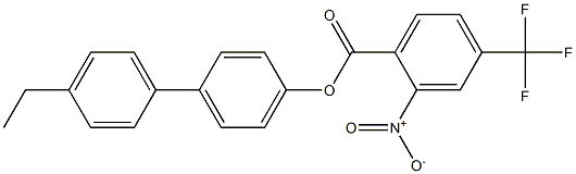 4'-ethyl[1,1'-biphenyl]-4-yl 2-nitro-4-(trifluoromethyl)benzoate Structure