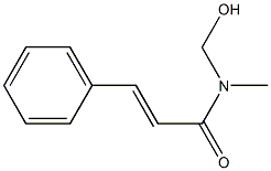 (E)-N-(hydroxymethyl)-N-methyl-3-phenyl-2-propenamide Structure