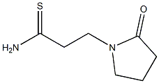3-(2-oxopyrrolidin-1-yl)propanethioamide 구조식 이미지