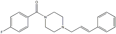 (4-fluorophenyl){4-[(E)-3-phenyl-2-propenyl]piperazino}methanone 구조식 이미지