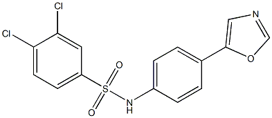 N1-[4-(1,3-oxazol-5-yl)phenyl]-3,4-dichlorobenzene-1-sulfonamide Structure