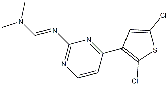 N'-[4-(2,5-dichloro-3-thienyl)pyrimidin-2-yl]-N,N-dimethyliminoformamide Structure