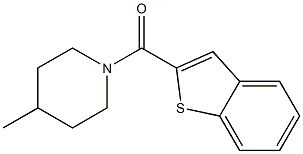 benzo[b]thiophen-2-yl(4-methylpiperidino)methanone 구조식 이미지