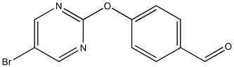 4-[(5-bromo-2-pyrimidinyl)oxy]benzenecarbaldehyde Structure