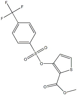 methyl 3-({[4-(trifluoromethyl)phenyl]sulfonyl}oxy)thiophene-2-carboxylate Structure