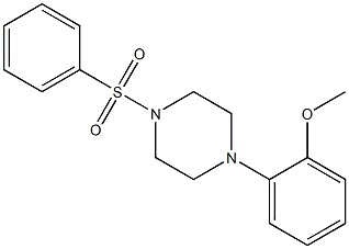 1-(2-methoxyphenyl)-4-(phenylsulfonyl)piperazine Structure