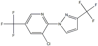 3-chloro-5-(trifluoromethyl)-2-[3-(trifluoromethyl)-1H-pyrazol-1-yl]pyridin e Structure