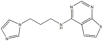 N4-[3-(1H-imidazol-1-yl)propyl]thieno[2,3-d]pyrimidin-4-amine Structure