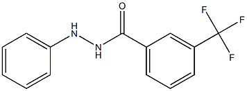 N'-phenyl-3-(trifluoromethyl)benzenecarbohydrazide Structure