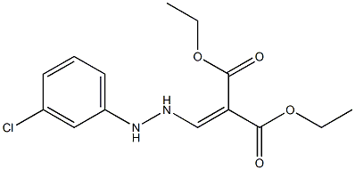 diethyl 2-{[2-(3-chlorophenyl)hydrazino]methylidene}malonate Structure