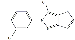 3-chloro-2-(3-chloro-4-methylphenyl)-2H-thieno[3,2-c]pyrazole Structure