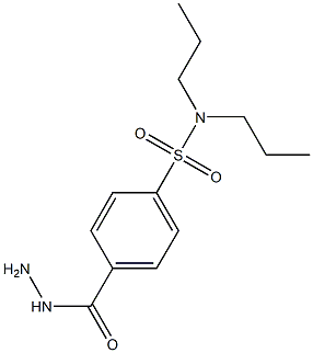 N1,N1-dipropyl-4-(hydrazinocarbonyl)benzene-1-sulfonamide Structure