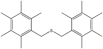 1,2,3,4,5-pentamethyl-6-{[(2,3,4,5,6-pentamethylbenzyl)thio]methyl}benzene 구조식 이미지