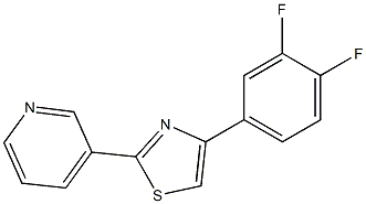 4-(3,4-difluorophenyl)-2-(3-pyridyl)-1,3-thiazole Structure