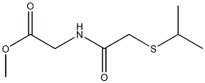 methyl 2-{[2-(isopropylthio)acetyl]amino}acetate Structure