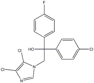 1-(4-chlorophenyl)-2-(4,5-dichloro-1H-imidazol-1-yl)-1-(4-fluorophenyl)-1-ethanol Structure