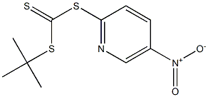 tert-butyl [(5-nitro-2-pyridyl)thio]methanedithioate 구조식 이미지