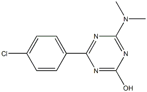 4-(4-chlorophenyl)-6-(dimethylamino)-1,3,5-triazin-2-ol 구조식 이미지