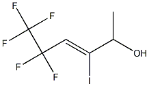 5,5,6,6,6-pentafluoro-3-iodohex-3-en-2-ol Structure