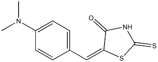5-{(E)-[4-(dimethylamino)phenyl]methylidene}-2-thioxo-1,3-thiazolan-4-one 구조식 이미지