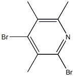2,4-dibromo-3,5,6-trimethylpyridine Structure
