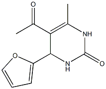 5-acetyl-4-(2-furyl)-6-methyl-1,2,3,4-tetrahydropyrimidin-2-one 구조식 이미지