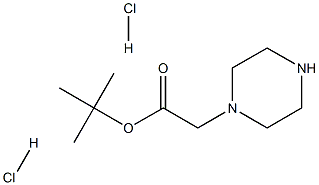 Piperazinoacetic acid tert-butylester 2HCl 구조식 이미지