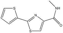 N-methyl-2-(2-thienyl)-1,3-thiazole-4-carboxamide 구조식 이미지