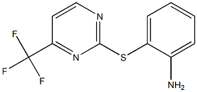 2-{[4-(trifluoromethyl)-2-pyrimidinyl]sulfanyl}aniline Structure