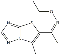 1-(6-methyl[1,3]thiazolo[3,2-b][1,2,4]triazol-5-yl)-1-ethanone O-ethyloxime Structure