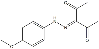 3-[2-(4-methoxyphenyl)hydrazono]pentane-2,4-dione Structure