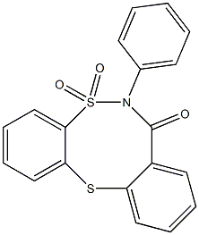 6-phenyl-6,7-dihydro-5H-5lambda~6~-dibenzo[d,g][1,6,2]dithiazocine-5,5,7-trione 구조식 이미지