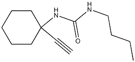 N-butyl-N'-(1-ethynylcyclohexyl)urea 구조식 이미지