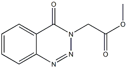 methyl 2-[4-oxo-1,2,3-benzotriazin-3(4H)-yl]acetate Structure