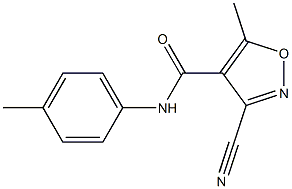 3-cyano-5-methyl-N-(4-methylphenyl)-4-isoxazolecarboxamide 구조식 이미지