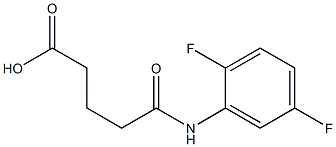 5-(2,5-difluoroanilino)-5-oxopentanoic acid 구조식 이미지