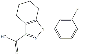 1-(3-fluoro-4-methylphenyl)-4,5,6,7-tetrahydro-1H-indazole-3-carboxylic acid Structure