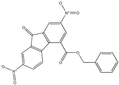 benzyl 2,7-dinitro-9-oxo-9H-4-fluorenecarboxylate Structure