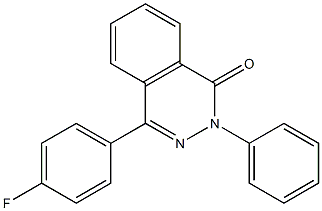 4-(4-fluorophenyl)-2-phenyl-1,2-dihydrophthalazin-1-one 구조식 이미지