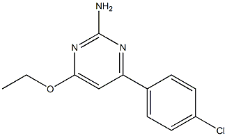 4-(4-chlorophenyl)-6-ethoxypyrimidin-2-amine 구조식 이미지