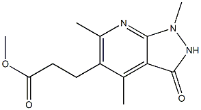 methyl 3-(1,4,6-trimethyl-3-oxo-2,3-dihydro-1H-pyrazolo[3,4-b]pyridin-5-yl)propanoate Structure