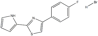 4-(4-fluorophenyl)-2-(1H-pyrrol-2-yl)-1,3-thiazole hydrobromide 구조식 이미지