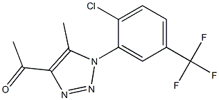 1-{1-[2-chloro-5-(trifluoromethyl)phenyl]-5-methyl-1H-1,2,3-triazol-4-yl}ethan-1-one Structure