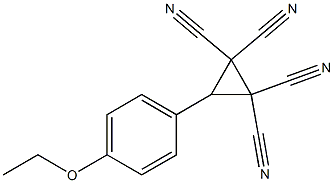 3-(4-ethoxyphenyl)cyclopropane-1,1,2,2-tetracarbonitrile 구조식 이미지