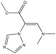 methyl 3-(dimethylamino)-2-(1H-1,2,4-triazol-1-yl)acrylate Structure