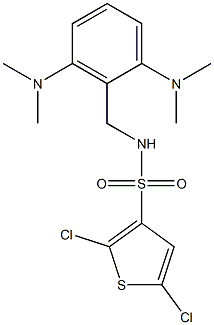 N3-[2,6-di(dimethylamino)benzyl]-2,5-dichlorothiophene-3-sulfonamide Structure