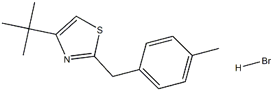 4-(tert-butyl)-2-(4-methylbenzyl)-1,3-thiazole hydrobromide Structure